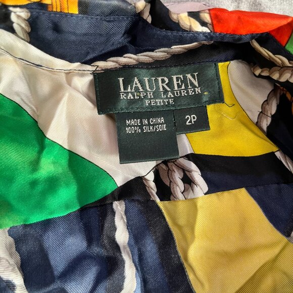Ralph Lauren Silk Women's Shirt Size 2P - Picture 2 of 2